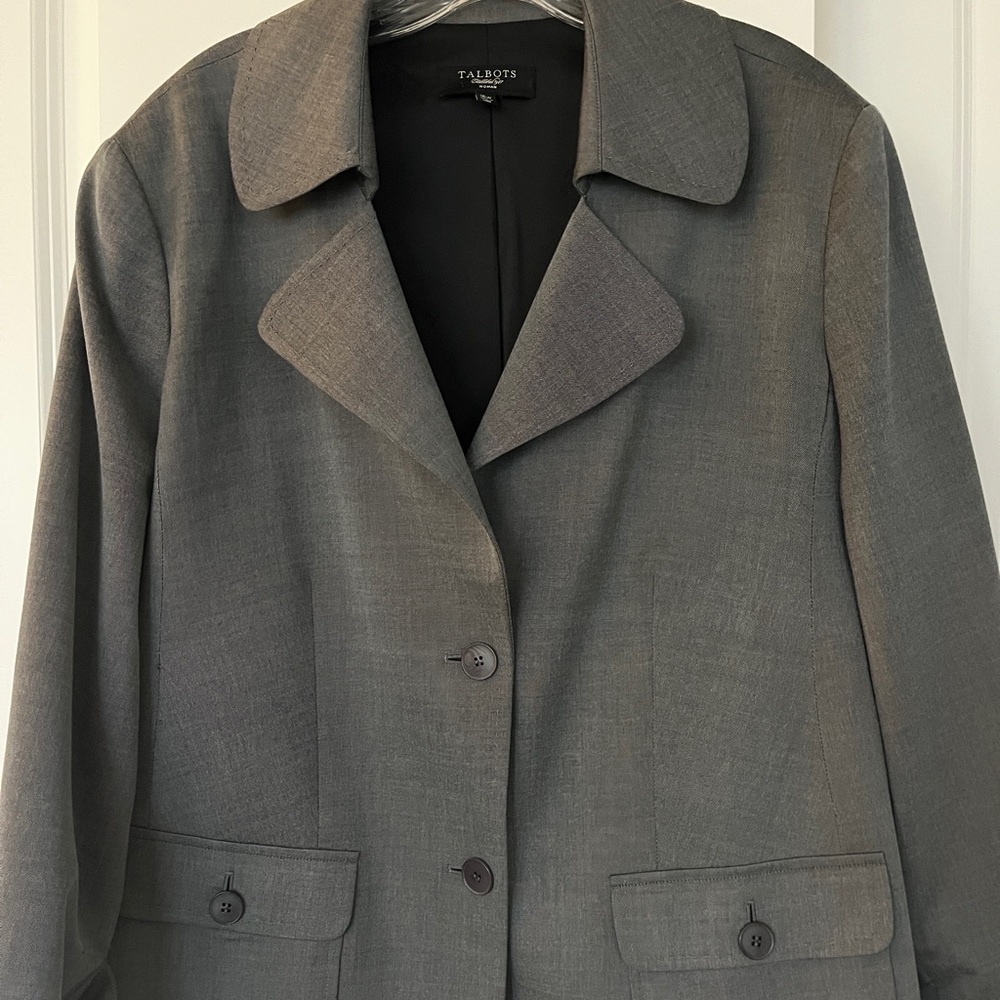 Talbots Charcoal Gray Blazer